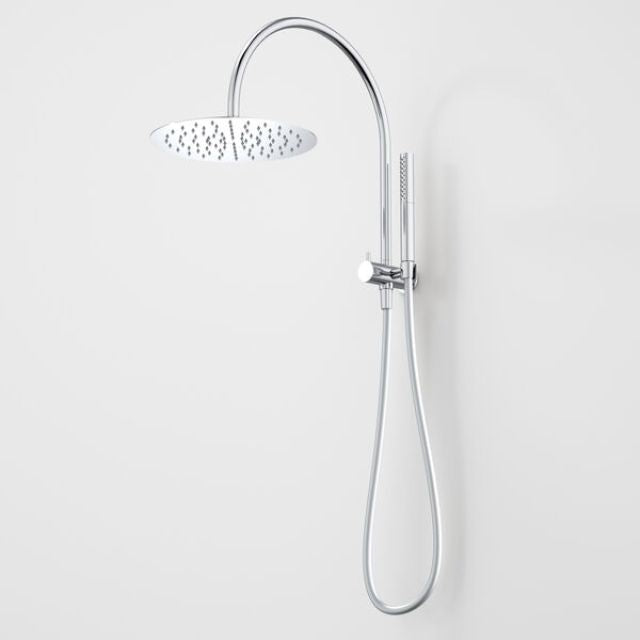 Caroma Liano II Compact Twin Shower with Overhead - Chrome 96472C33A - The Blue Space