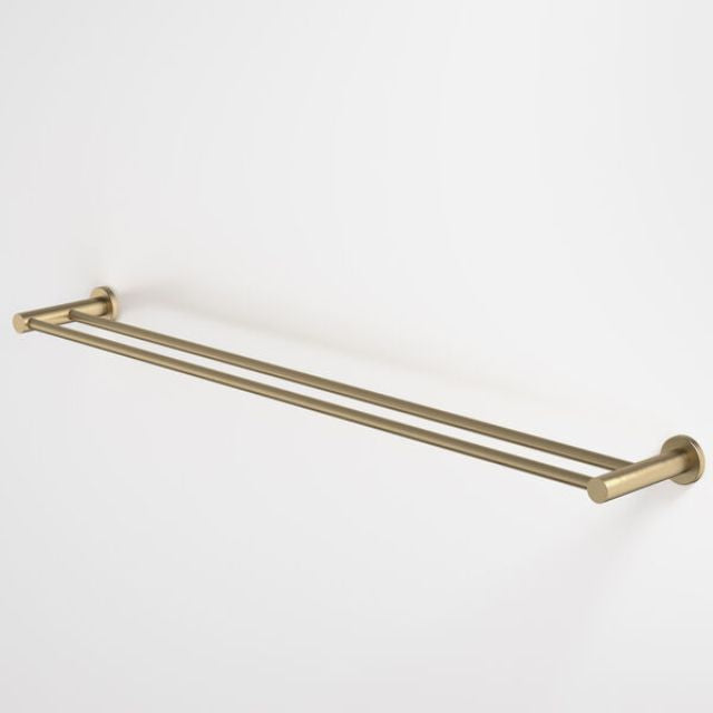 Caroma Liano II Double Towel Rail 840mm - Brushed Brass 96448BB - The Blue Space