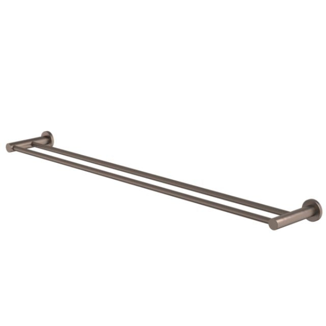 Angle Caroma Liano II Double Towel Rail 840mm - Brushed Bronze 96448BBZ - The Blue Space