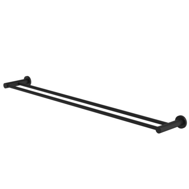 Caroma Liano II Double Towel Rail 840mm - Matte Black 96448B - The Blue Space