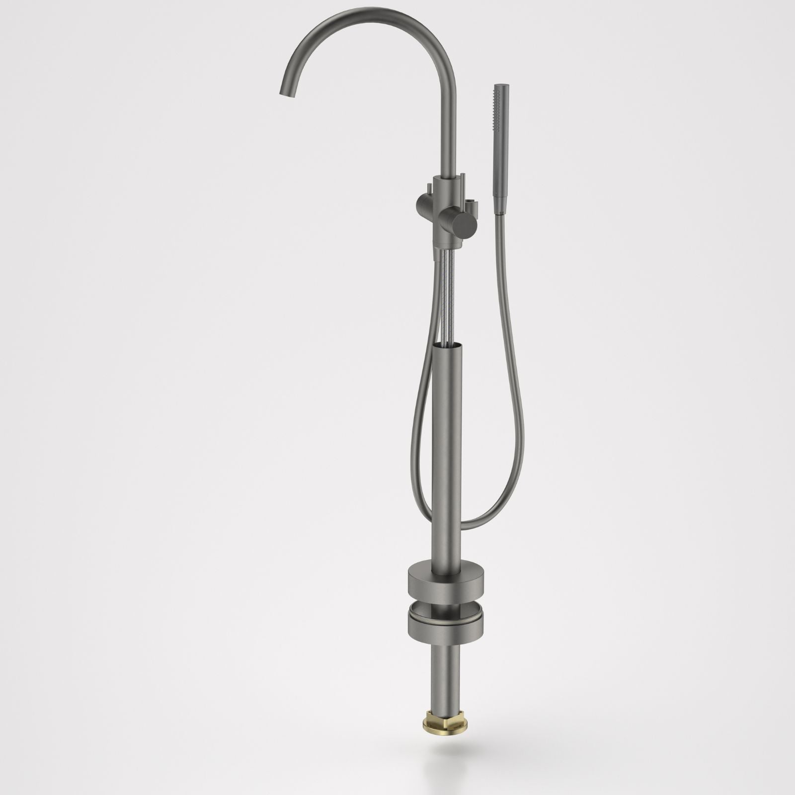 Caroma Liano II Freestanding Bath Filler with Hand Shower Gunmetal - Trim Kit 96406GM - The Blue Space