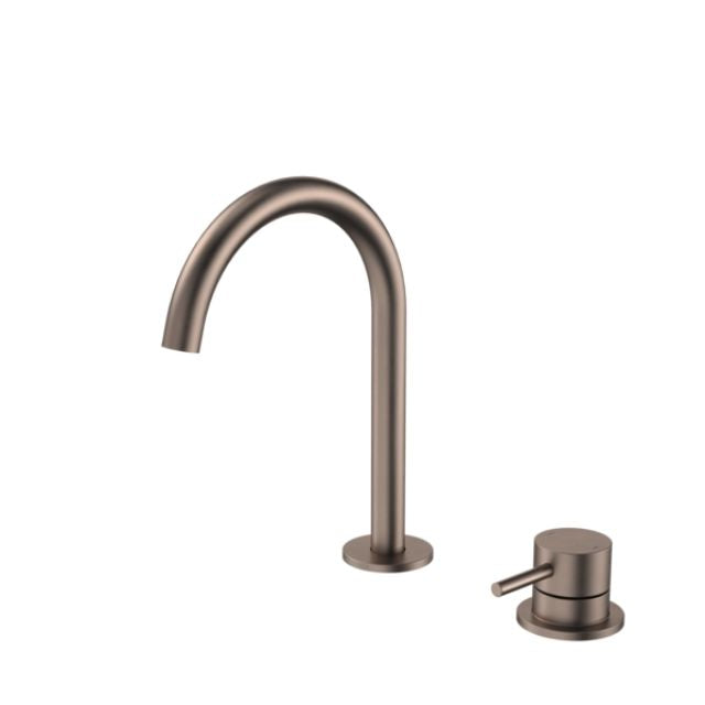 Angle Caroma Liano II Hob Basin Mixer Set 160mm - Brushed Bronze 96404BBZ65AF - The Blue Space