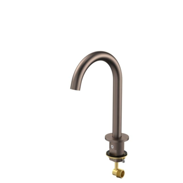 Full Angle Caroma Liano II Hob Swivel Outlet 160mm - Brushed Bronze 96400BBZ65AF - The Blue Space