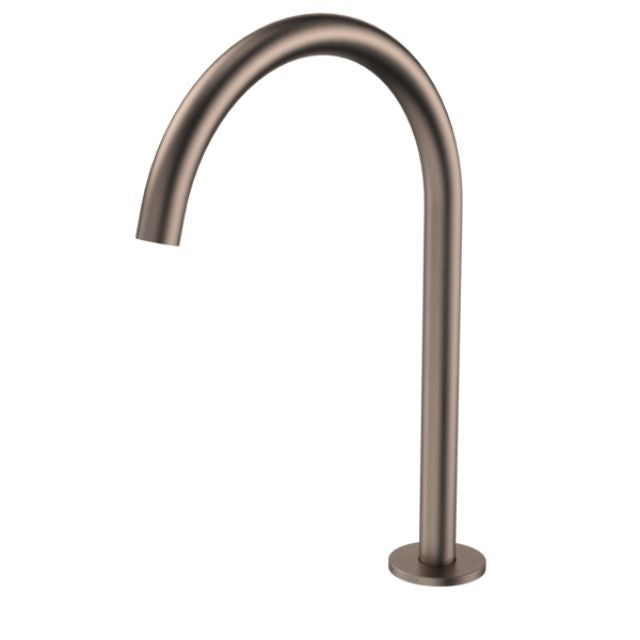 Angle Caroma Liano II Hob Swivel Outlet 200mm - Brushed Bronze 96401BBZ65AF - The Blue Space