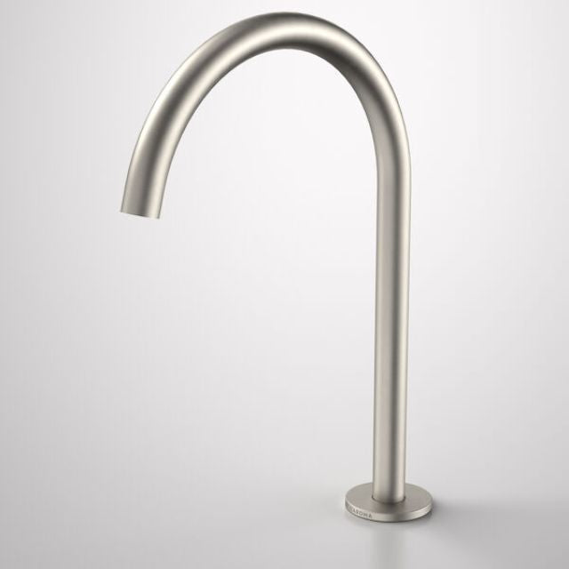 Caroma Liano II Hob Swivel Outlet 200mm - Brushed Nickel 96401BN65A - The Blue Space