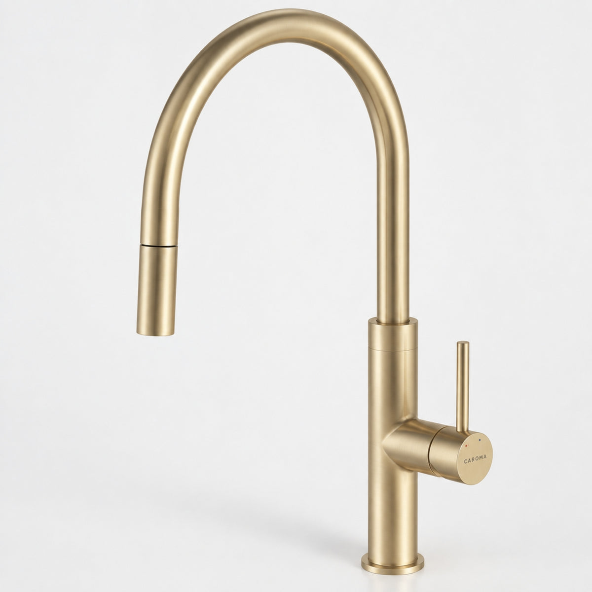 Caroma Liano II Lead Free Pull Out Sink Mixer - Brushed Brass 96380BB56AF - The Blue Space
