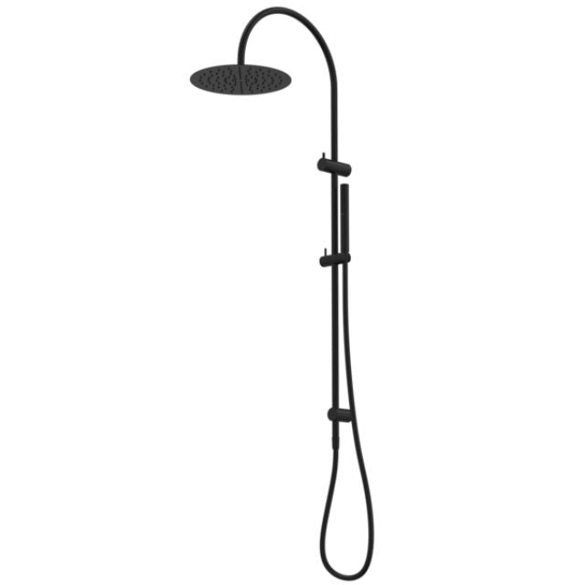 Angle Caroma Liano II Rail Shower with Overhead - Black 96470B33A - The Blue Space