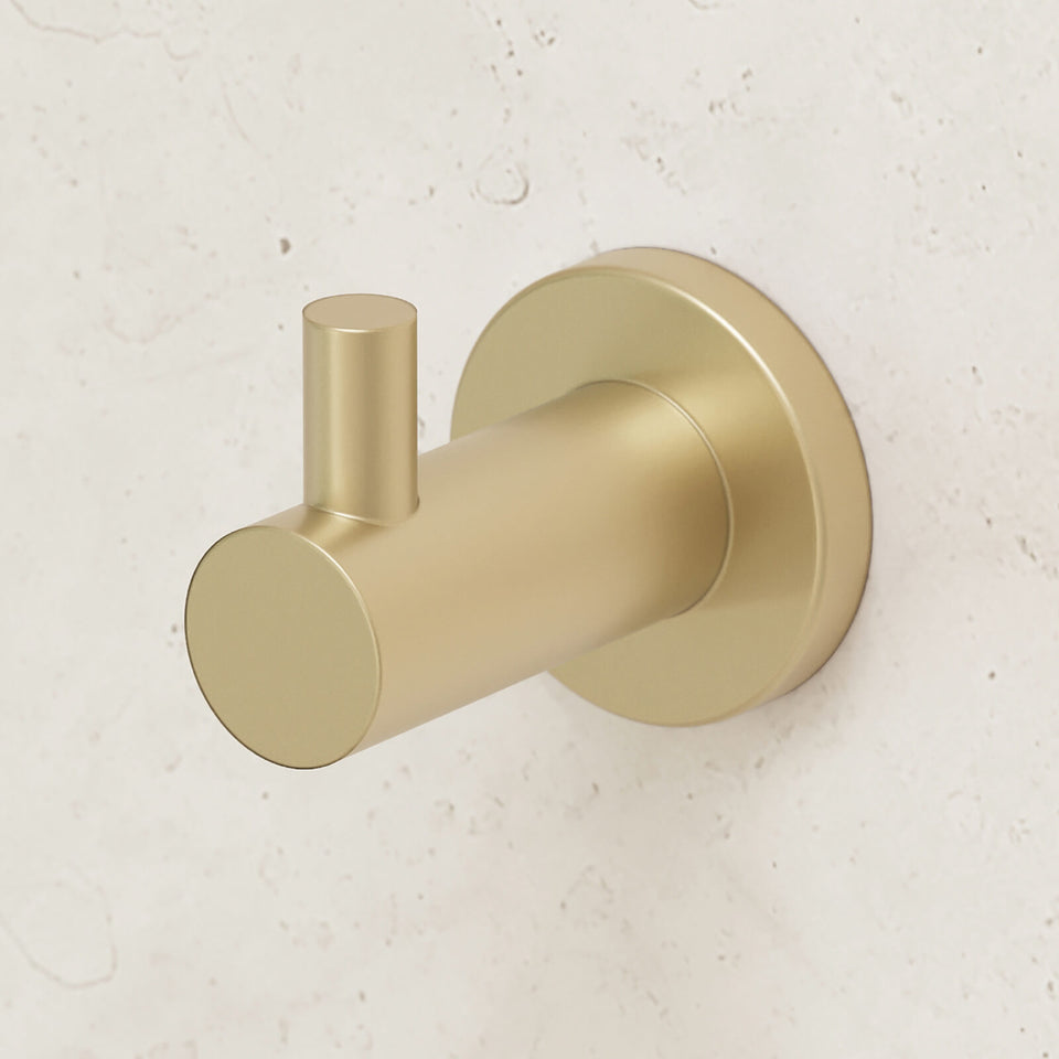 Caroma Liano II Robe Hook - Brushed Brass