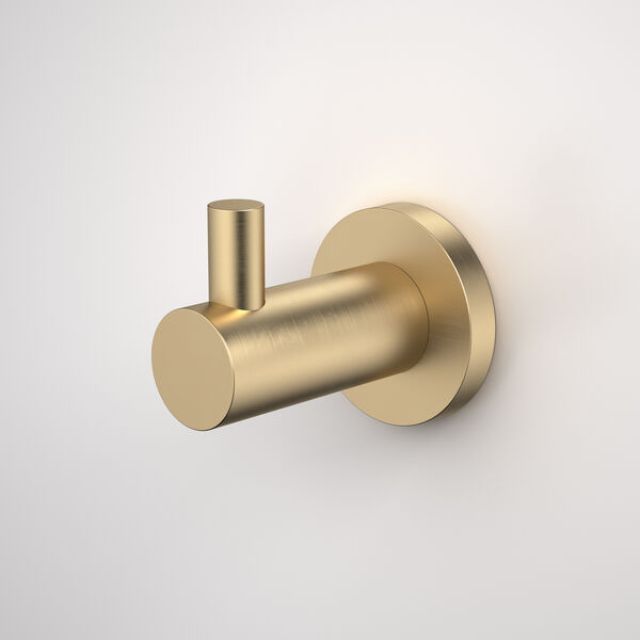 Caroma Liano II Robe Hook - Brushed Brass 96440BB - The Blue Space
