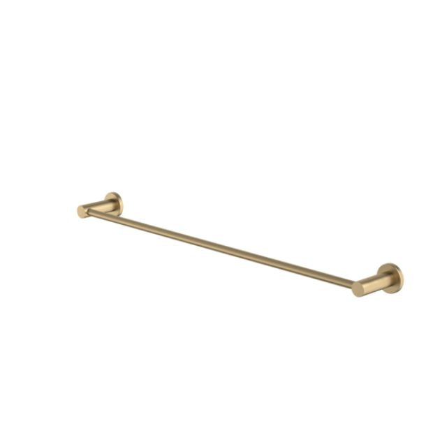 Angle Caroma Liano II Single Towel Rail 640mm - Brushed Brass 96445BB - The Blue Space