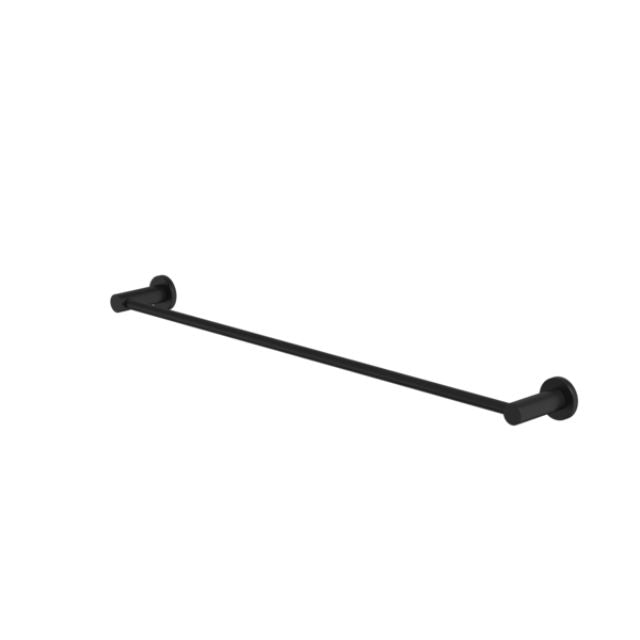 Angle Caroma Liano II Single Towel Rail 640mm - Matte Black 96445B - The Blue Space