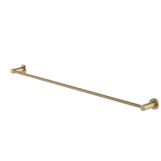 Angle Caroma Liano II Single Towel Rail 840mm - Brushed Brass 96446BB - The Blue Space