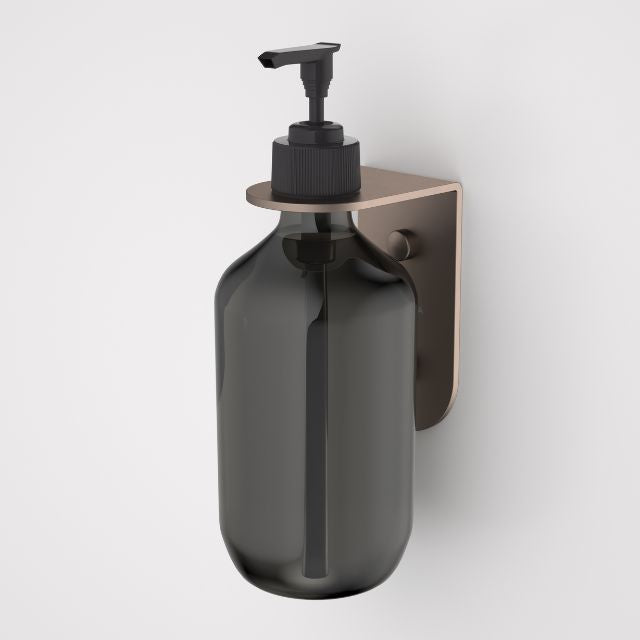 Caroma Liano II Soap Bottle Holder With Bottle - Brushed Bronze 96450BBZ - The Blue Space