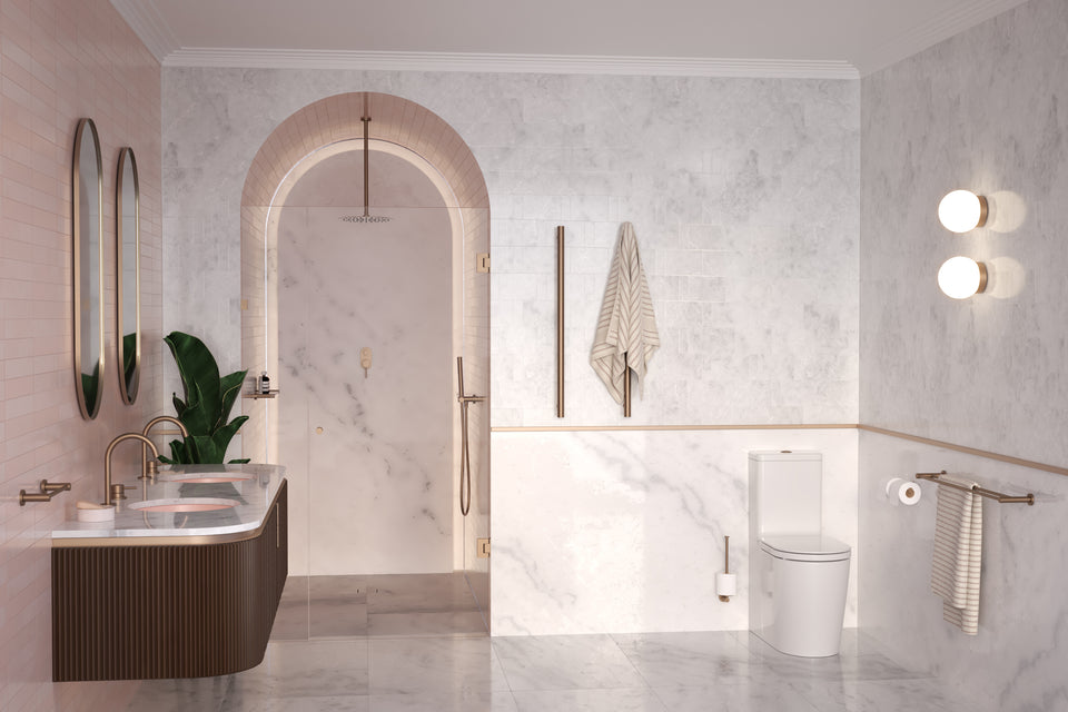 Caroma Liano II Spare Toilet Roll Holder - Brushed Bronze