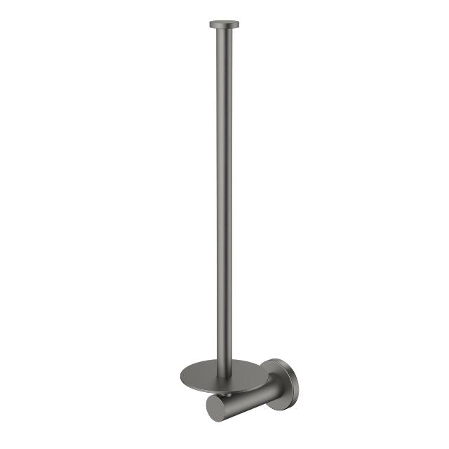 Angle Caroma Liano II Spare Toilet Roll Holder - Gunmetal 96452GM - The Blue Space