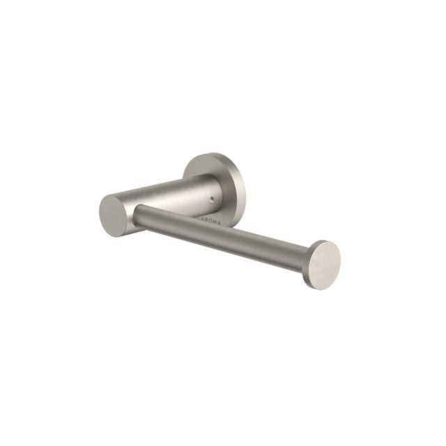 Angle Caroma Liano II Toilet Roll Holder - Brushed Nickel 96441BN - The Blue Space