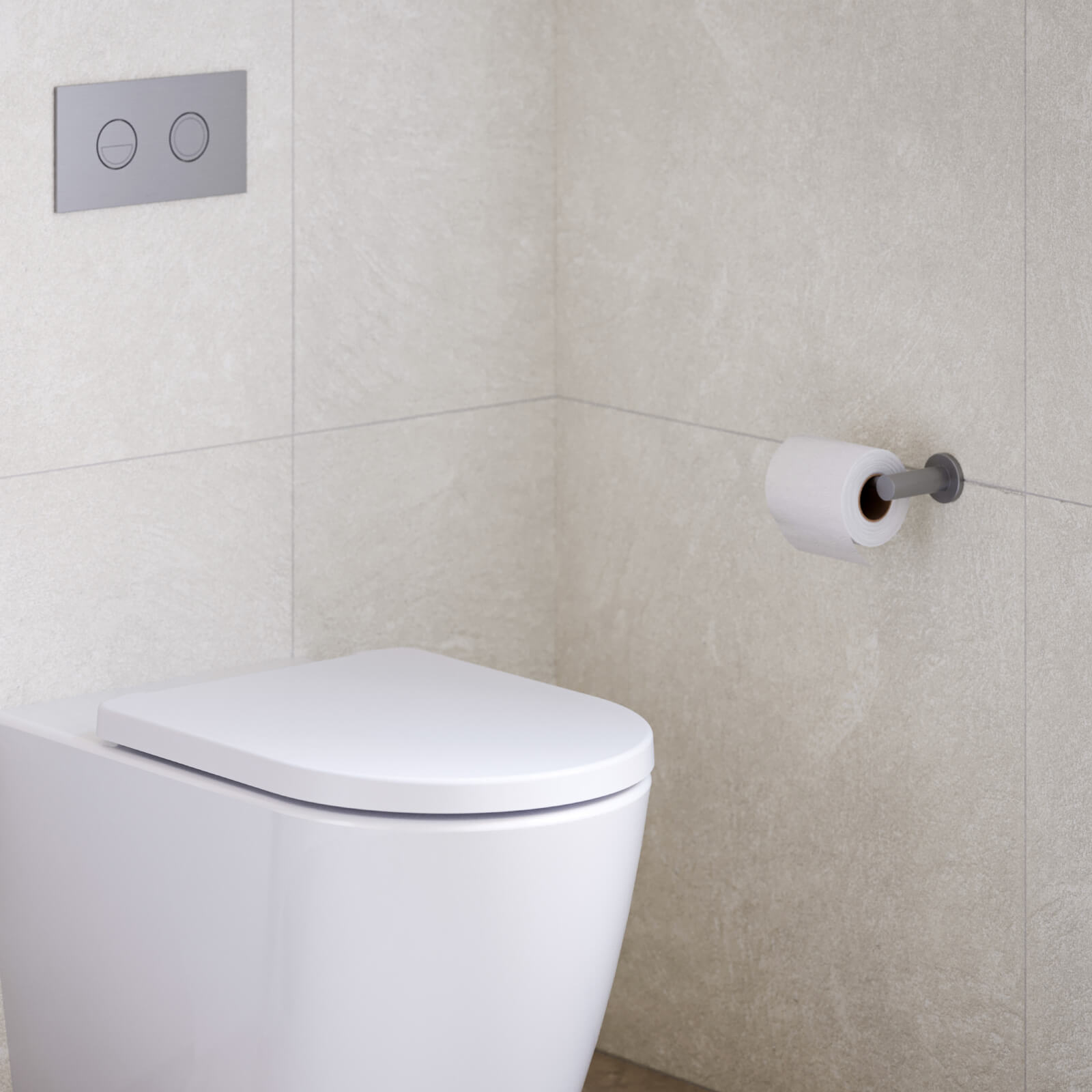 Caroma Liano II Toilet Roll Holder Lifestyle | The Blue Space