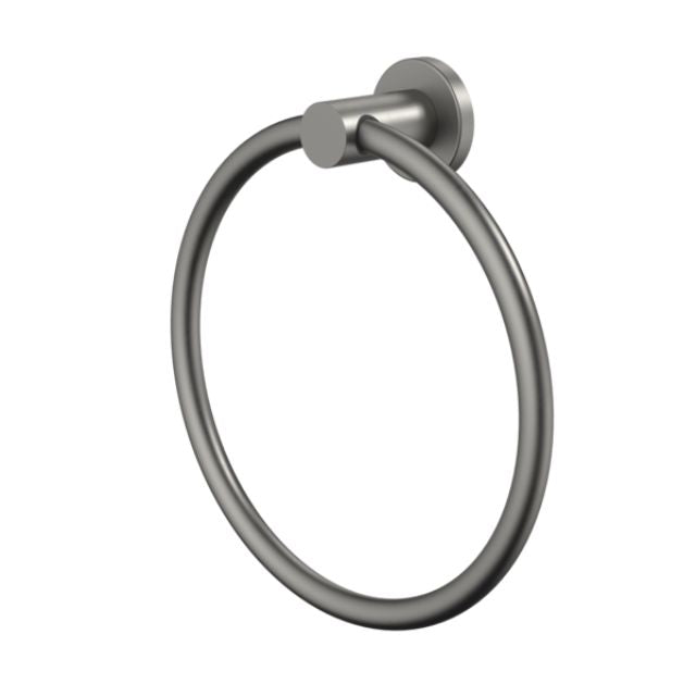 Angle Caroma Liano II Towel Ring - Gunmetal 96443GM - The Blue Space