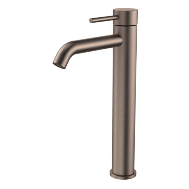 Angle Caroma Liano II Tower Basin Mixer - Brushed Bronze 96343BBZ6AF - The Blue Space