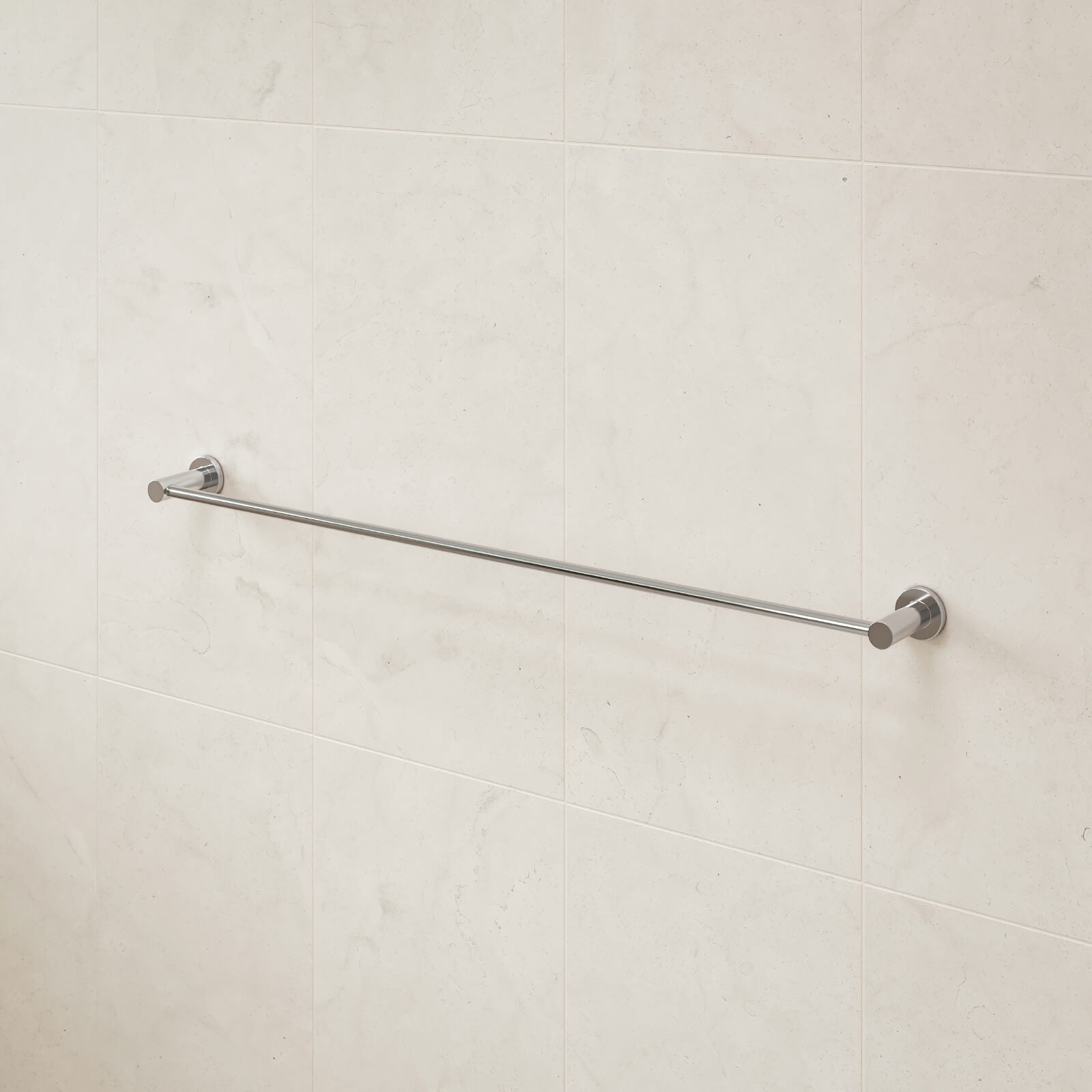 Caroma Liano ll 840 Single Towel Rail Chrome | The Blue Space