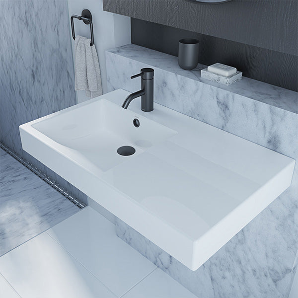Caroma Liano Nexus 750 RHS Shelf Wall Basin by Caroma - The Blue Space
