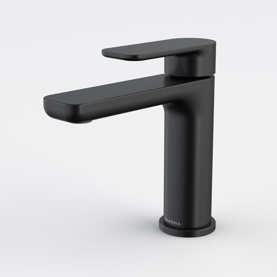 Caroma Luna II Basin Mixer - Satin Black