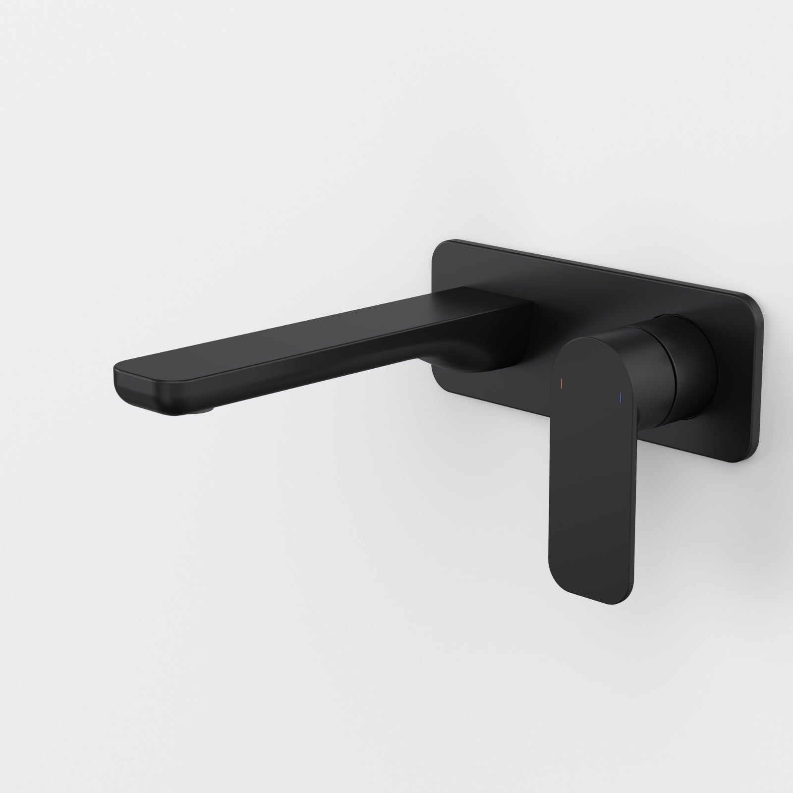 Caroma Luna II Wall Basin/Bath Mixer 180mm - Satin Black 68203BL6AF - The Blue Space