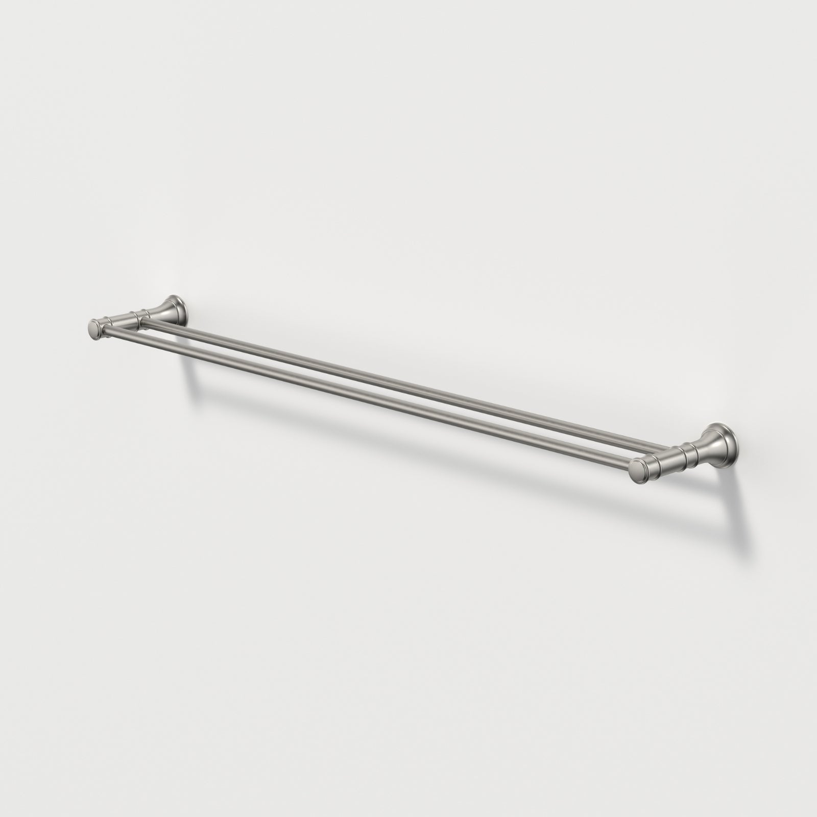 Caroma Riviere Double Towel Rail 800mm - Brushed Nickel 520037BN - The Blue Space