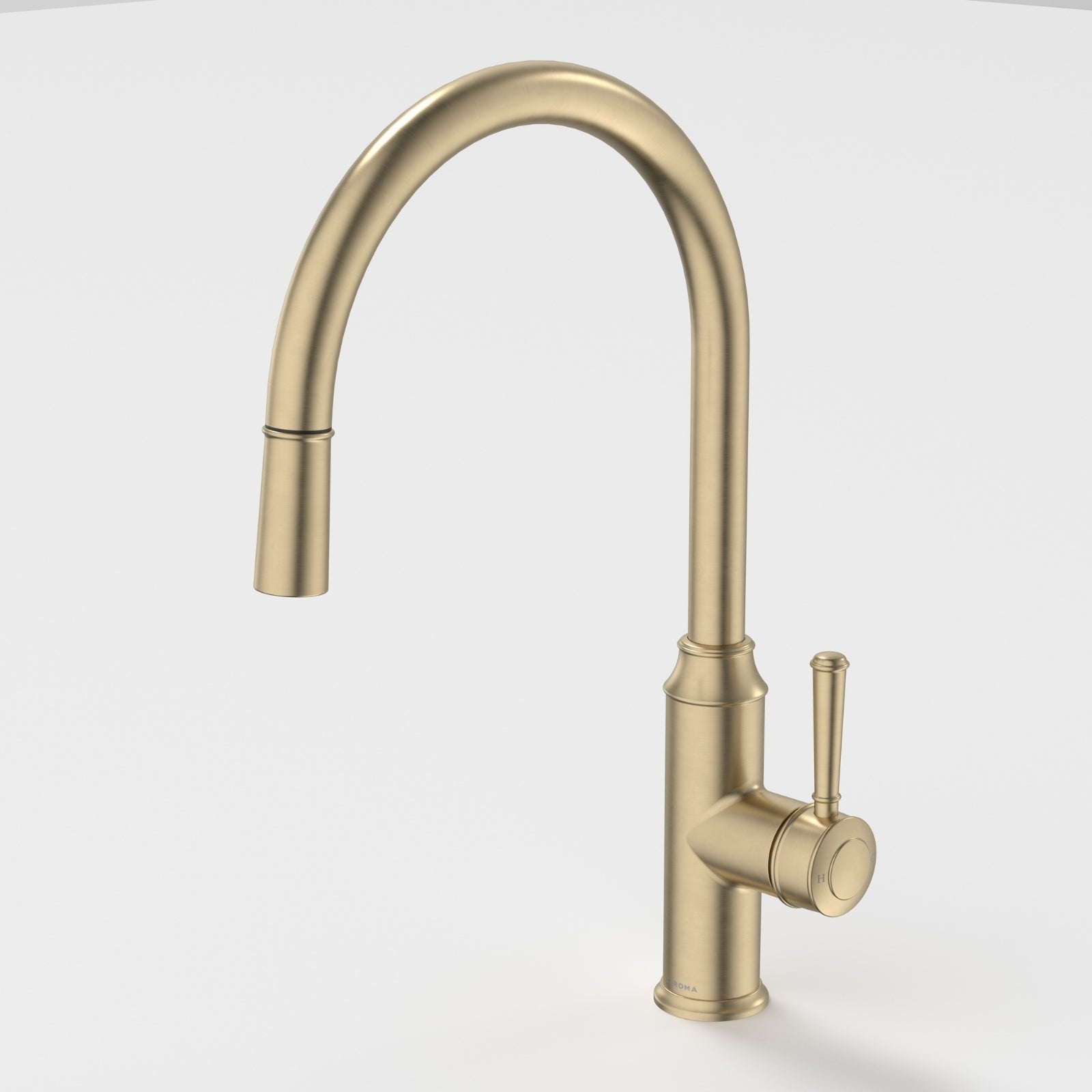 Caroma Riviere Pull Out Sink Mixer - Brushed Brass 520017BB56AF - The Blue Space