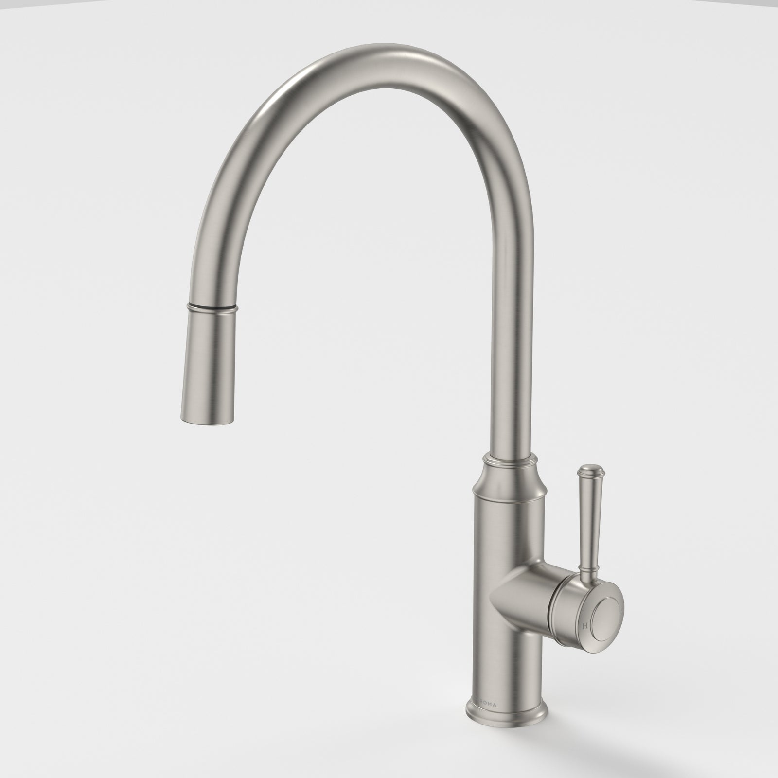Caroma Riviere Pull Out Sink Mixer - Brushed Nickel 520017BN56AF - The Blue Space