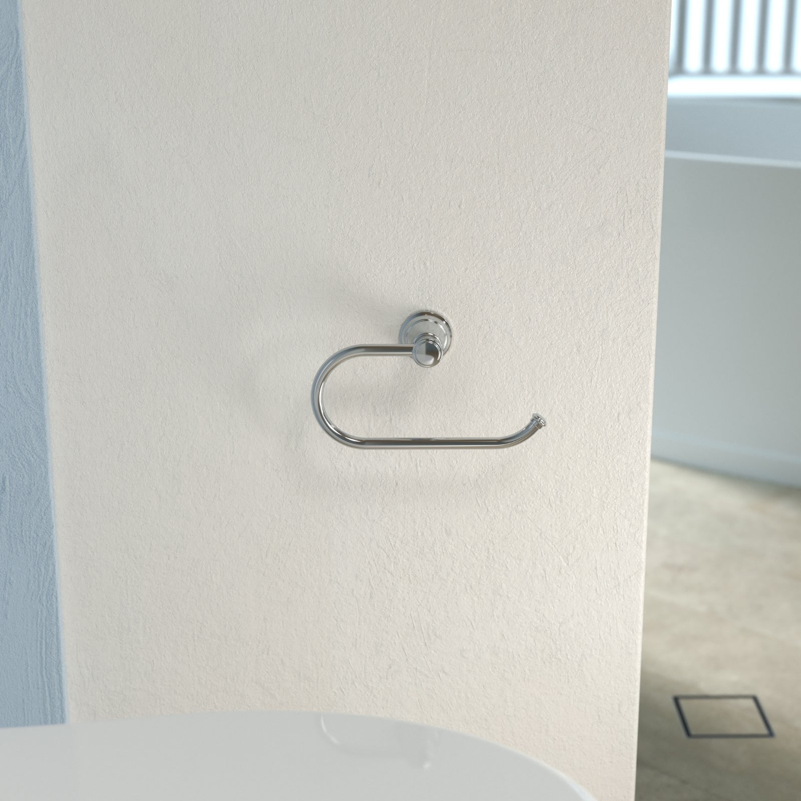 Lifestyle 6 Caroma Riviere Toilet Roll Holder - Chrome 520030C - The Blue Space