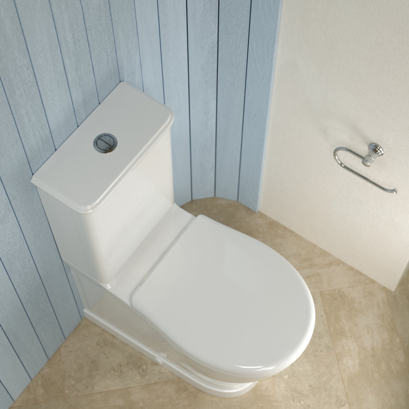 Lifestyle 9 Caroma Riviere Toilet Roll Holder - Chrome 520030C - The Blue Space