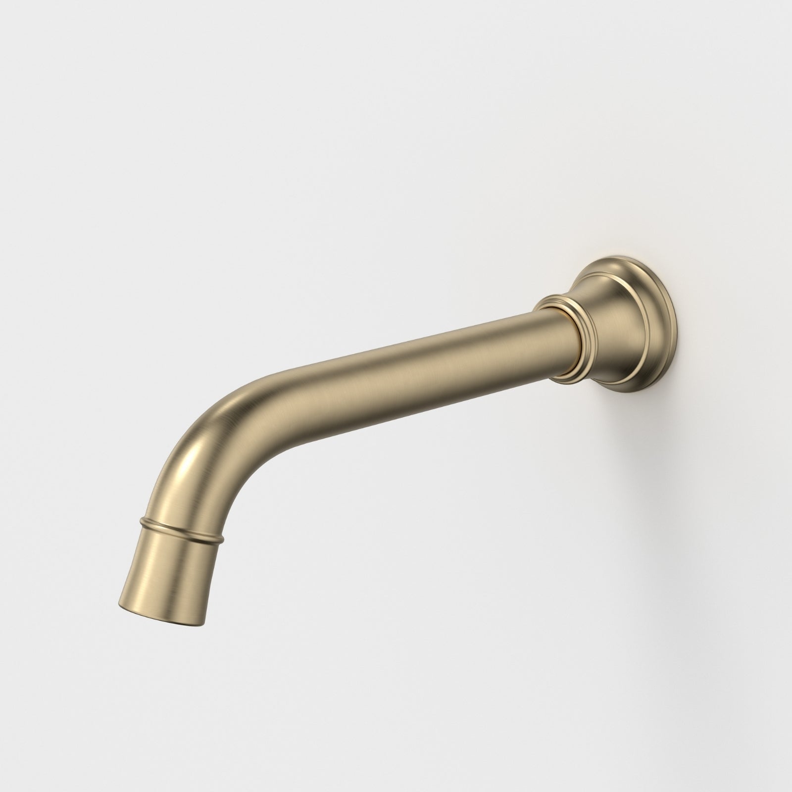 Caroma Riviere Wall Basin Bath Outlet 210mm - Brushed Brass 520014BB6AF - The Blue Space