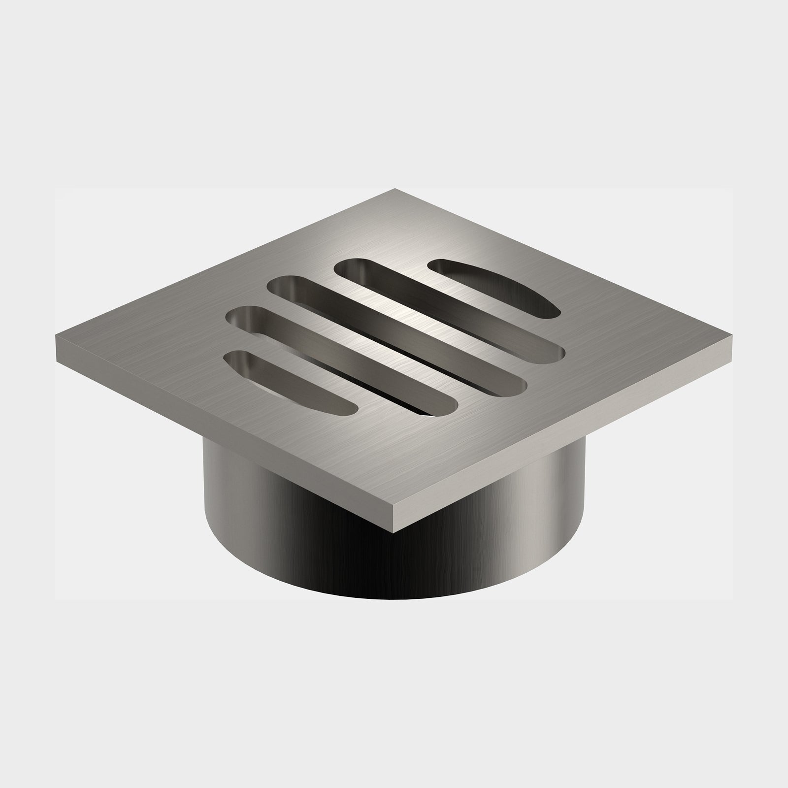 Caroma Square Floor Waste 50mm Outlet - Brushed Nickel 12975088BN - The Blue Space