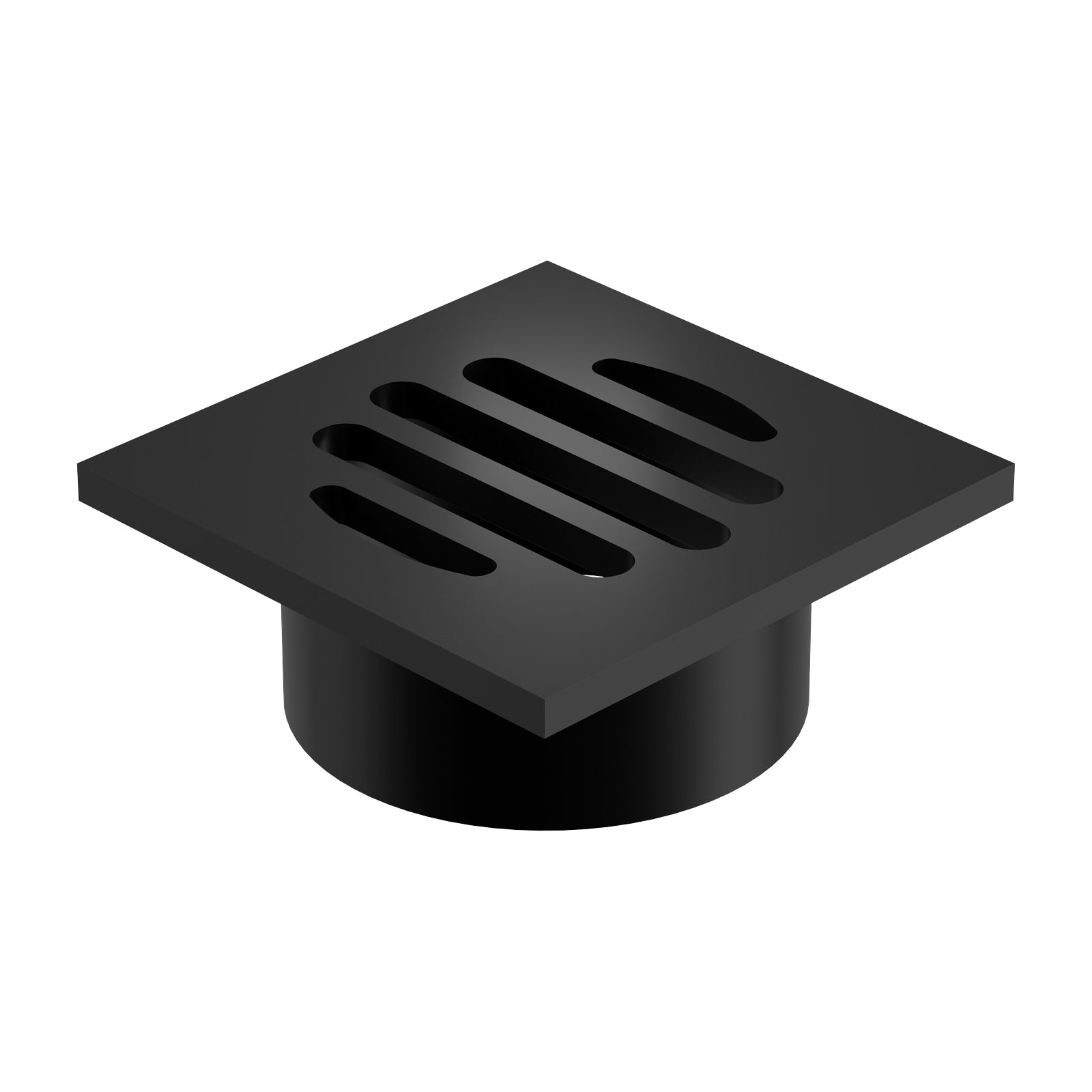 Angle Caroma Square Floor Waste 50mm Outlet - Matte Black 12975088B - The Blue Space