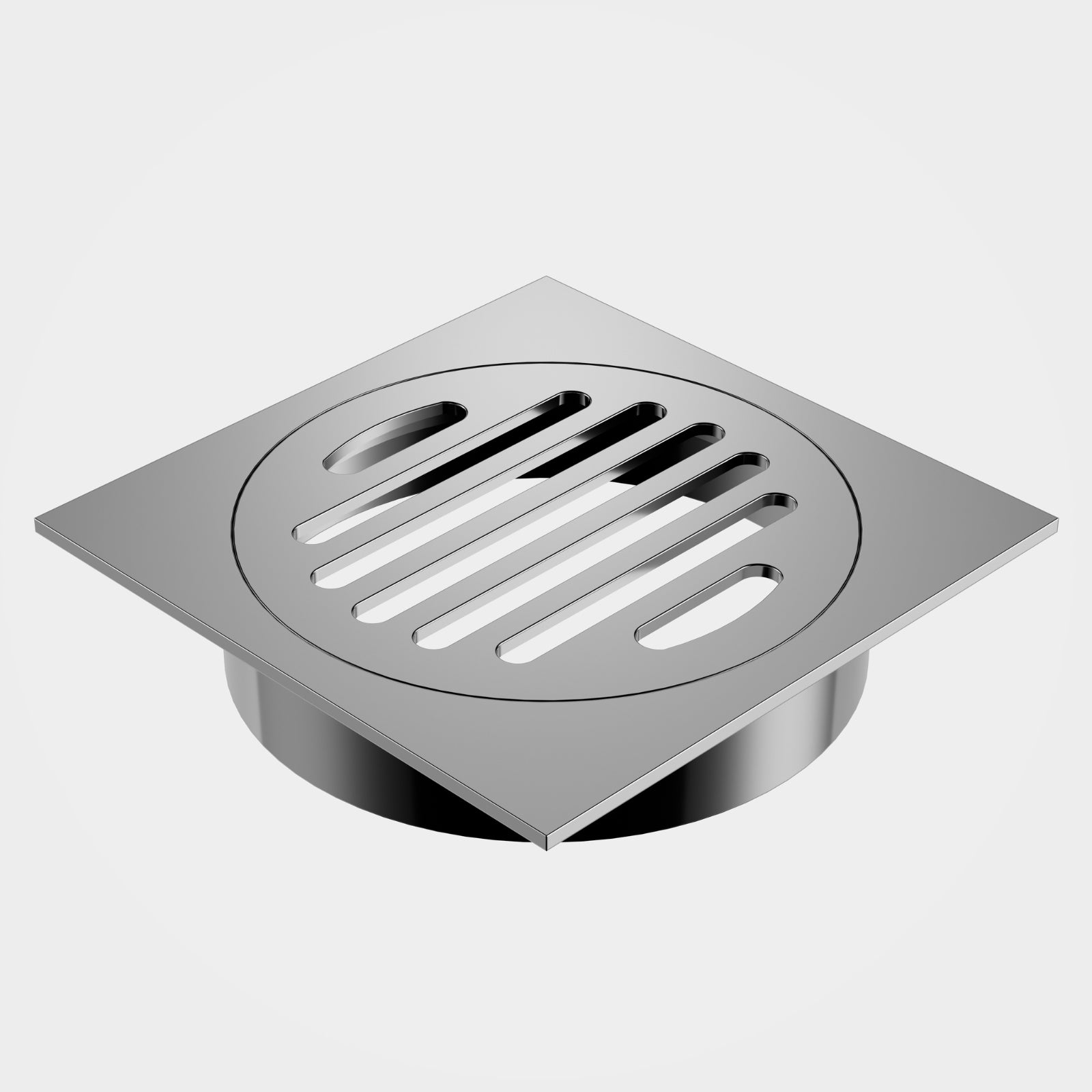 Caroma Square Floor Waste Grate - 100mm Outlet - Chrome 12975037C - The Blue Space