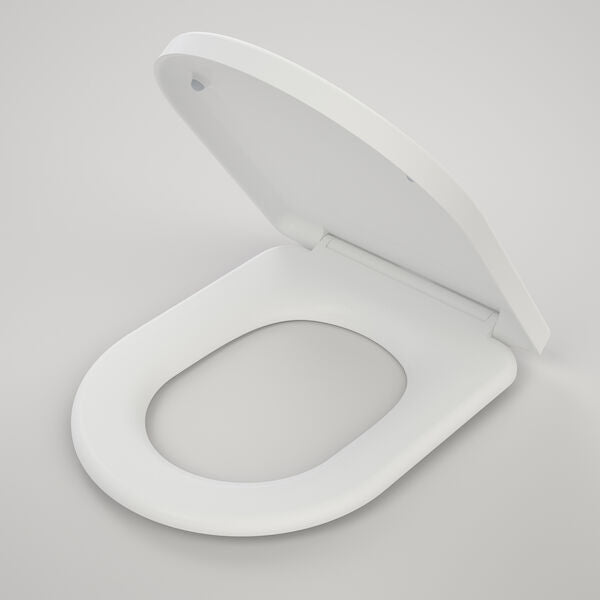 Toilet Seat Caroma Urbane II Cleanflush Wall Faced Toilet Pan + Seat 843245W/S - The Blue Space