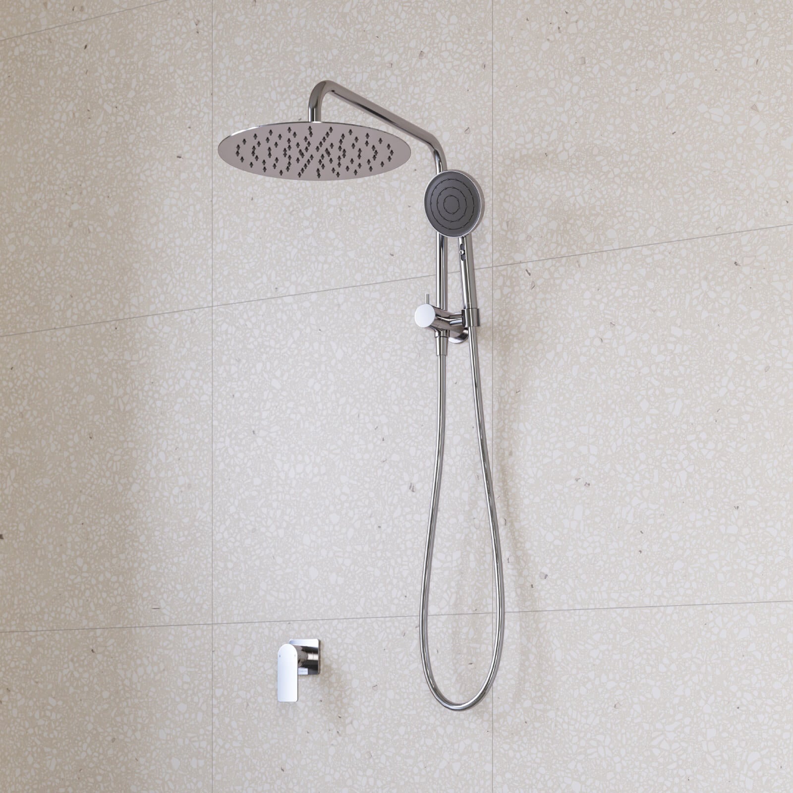 Caroma Urbane II Compact Twin Shower Mixer Chrome | The Blue Space