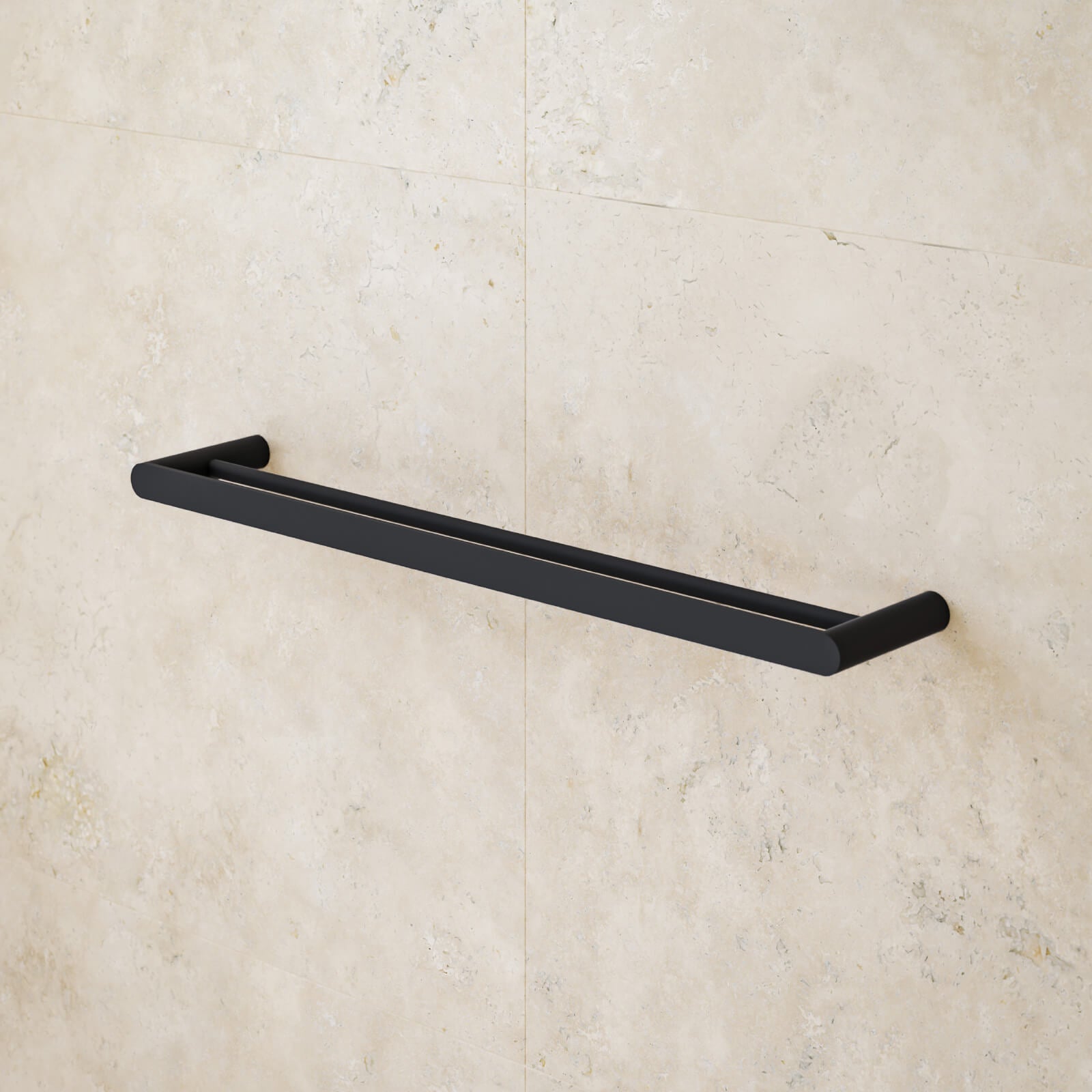 Caroma Urbane II Double Towel Rail 625 mm Matte Black | The Blue Space