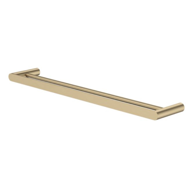 Caroma Urbane II 625mm Double Towel Rail Brushed Brass