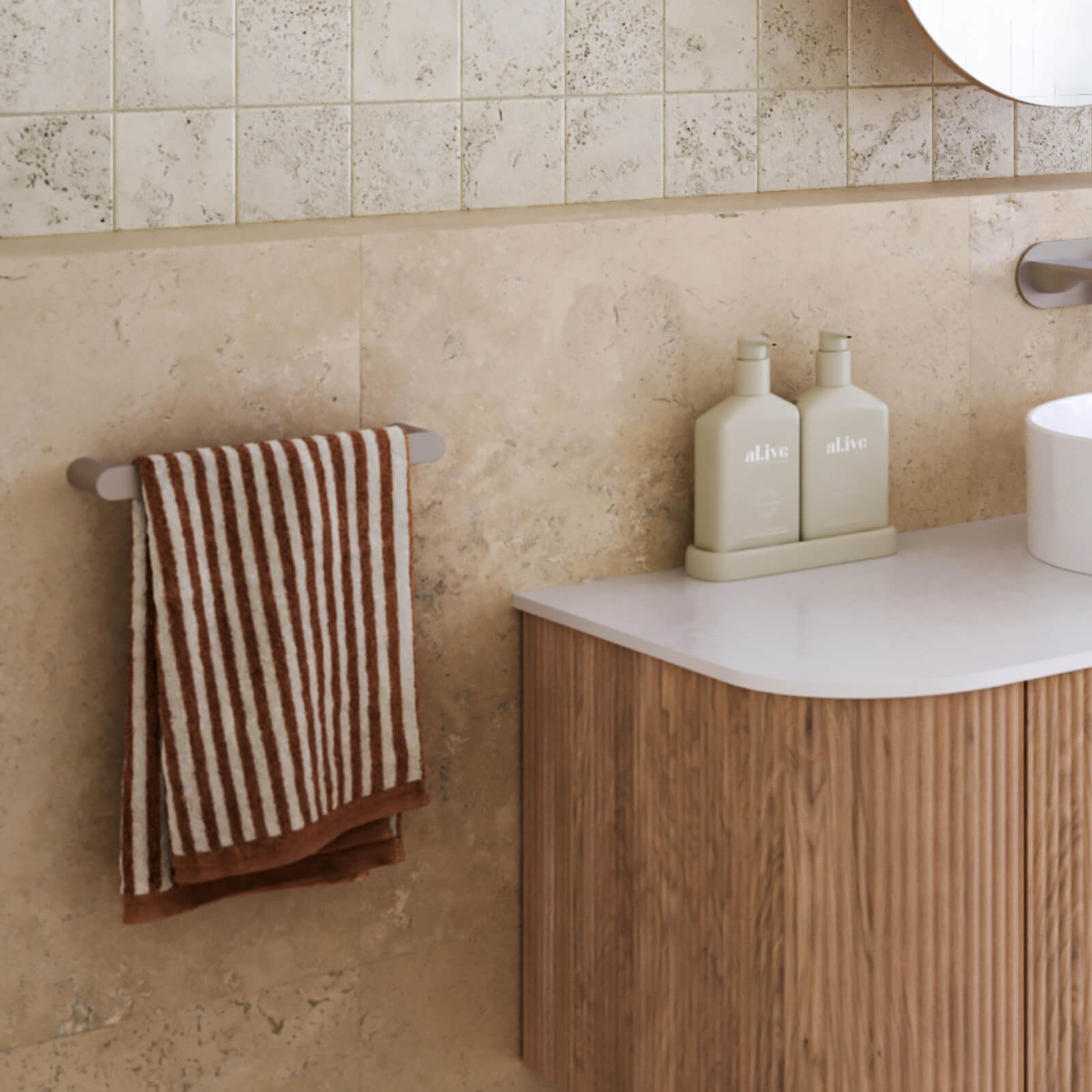 Caroma Urbane II Hand Towel Rail Lifestyle | The Blue Space