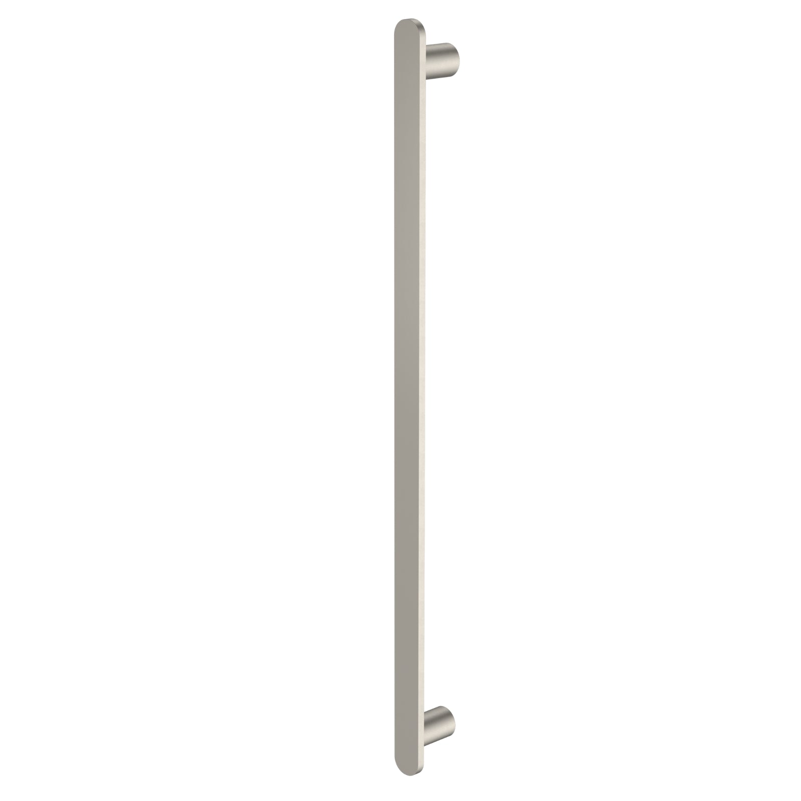 Angle Caroma Urbane II Heated Towel Rail - Vertical - Brushed Nickel 11202085BN - The Blue Space