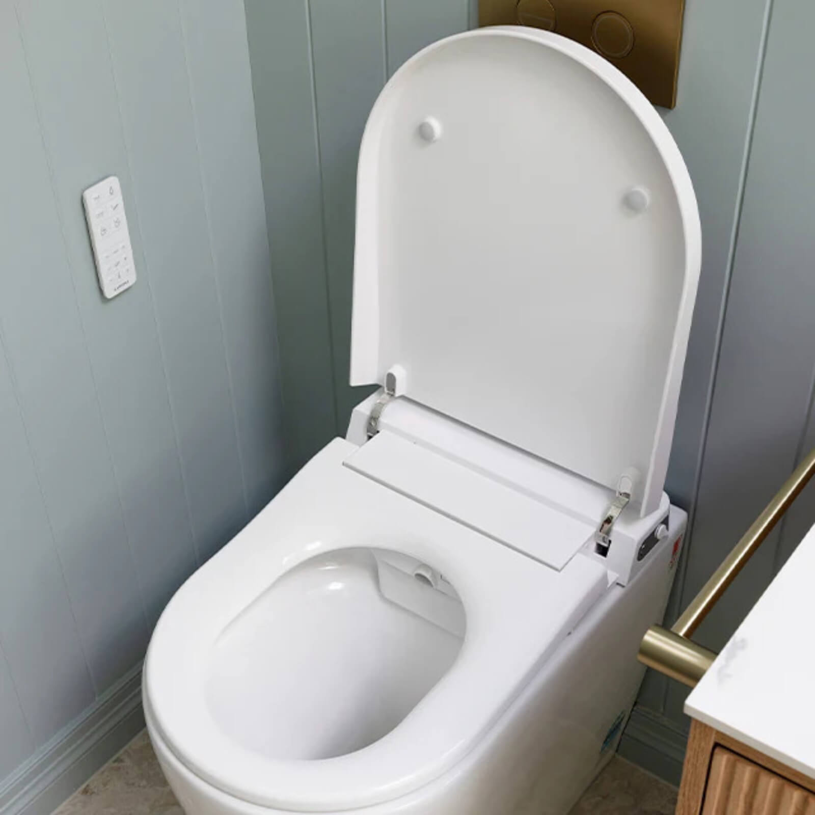 Caroma Urbane II Invisi Series II Wall Faced Bidet Suite | The Blue Space Introduces the Caroma Bidet Suite