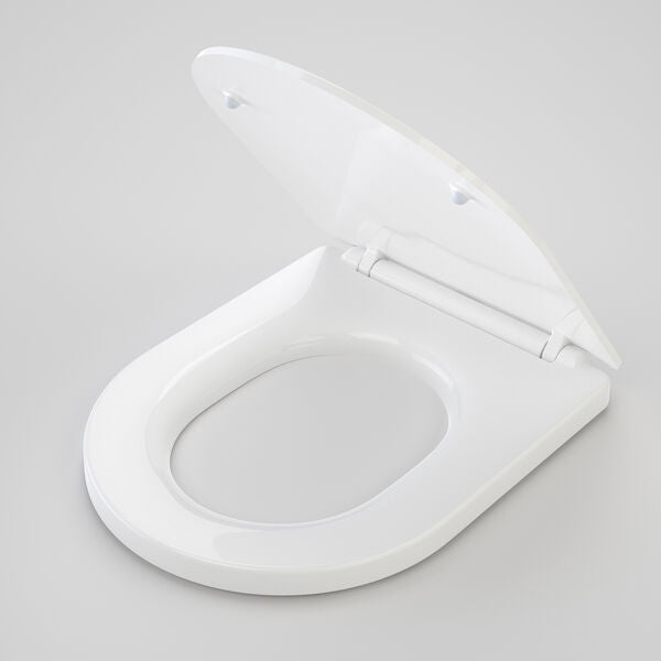Toilet Seat Caroma Urbane II Luxe Cleanflush Wall Faced Toilet Pan + Seat 843245W/SU - The Blue Space