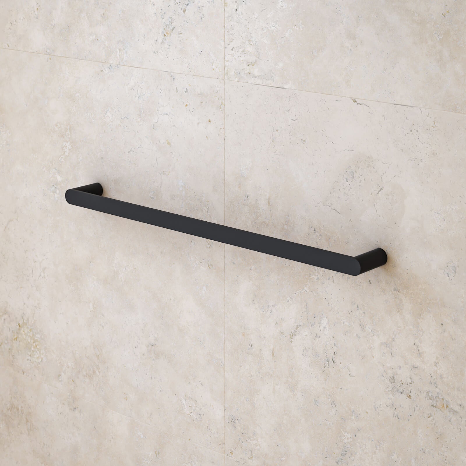Caroma Urbane II Single Towel Rail 625 mm Matte Black | The Blue Space