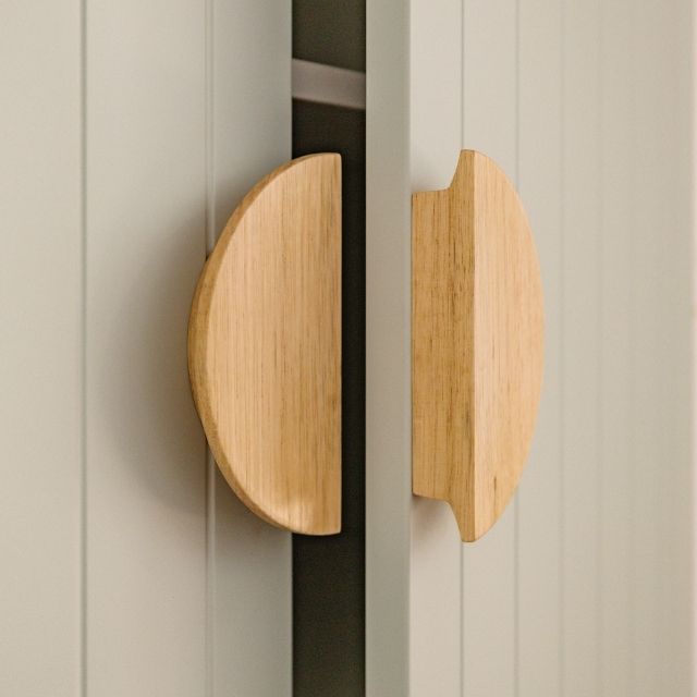 Lifestyle Castella 90mm Macquarie Semi-Circle Reclaimed Oak Handle Tasmanian Oak 365.090.90 - The Blue Space