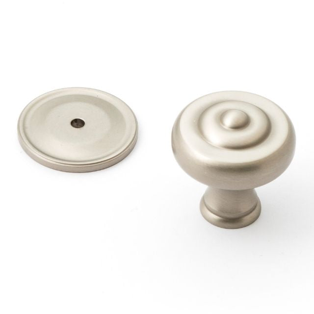 Castella Decade 38mm Knob Backplate Dull Brushed Nickel 216.038.10 - The Blue Space
