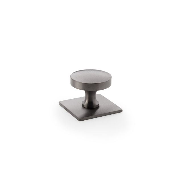Castella Hastings 38mm Knob on Backplate Gunmetal PVD 803.038.45PVD - The Blue Space