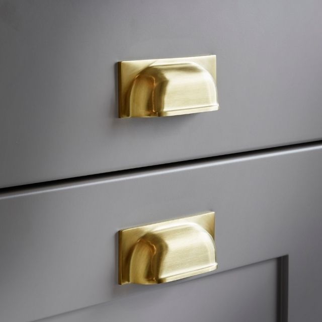 Lifestyle Castella Hastings 96mm Cup Pull Satin Brass PVD 802.096.35PVD - The Blue Space