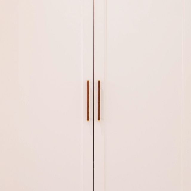 Lifestyle Castella Kereste 128mm Handle Walnut/Satin Brass 235.128.35S - The Blue Space